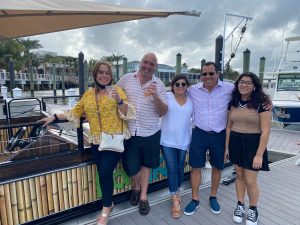 a group of people posing for the camera